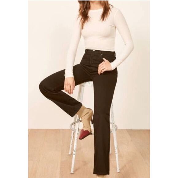 Reformation Denim - Reformation Cynthia High Rise Straight Jeans Size‎ 24